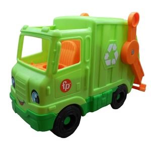 Fisher Price 2021 Little People Green Recycling Garbage Truck GWD29 Sound Works